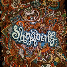 design card "shopping"