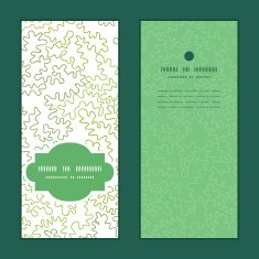 Vector curly doodle shapes vertical frame pattern invitation greeting cards N3