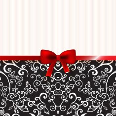 Vintage romantic background floral card