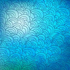 Light blue drawing sea waves