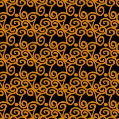 Abstract seamless pattern with waves and circles N3