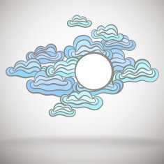Doodle Cloudy Banner