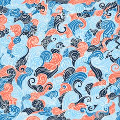 Abstract seamless wavy pattern N11