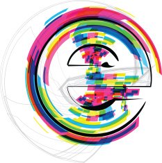 font Illustration Letter e N12
