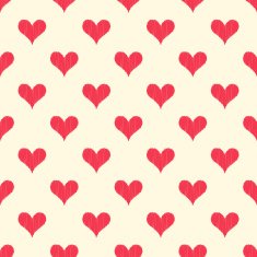 seamless scribble red heart background