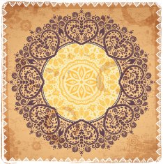 Beautiful Indian floral ornament N15