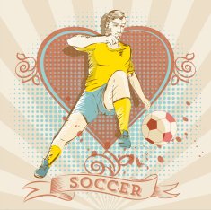 soccer love symbol