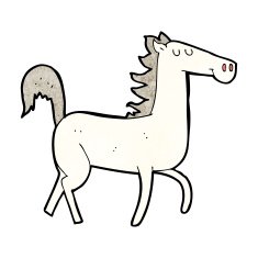 Cartoon Horse N122