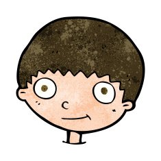 cartoon happy boy N387