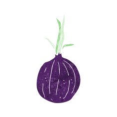cartoon red onion N19