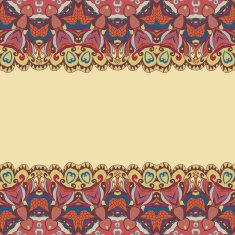 border with abstract hand-drawn pattern N26