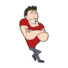 cartoon muscle guy N13