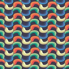 Seamless wave pattern vector background