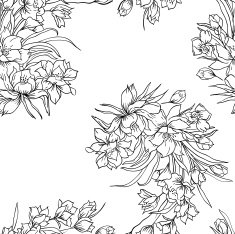 Seamless background with flower N3