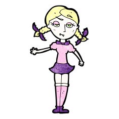 cartoon blond vampire girl N4