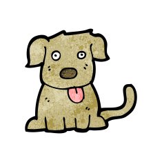 cartoon little dog N180