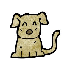 cartoon little dog N181