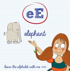 alphabet worksheet of the letter e