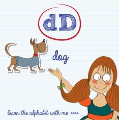 alphabet worksheet of the letter d