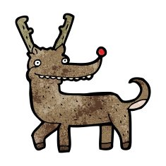 Cartoon Reindeer N121