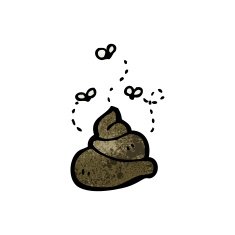 Cartoon Dog Poop N16