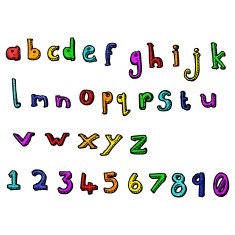 cartoon alphabet N51