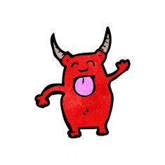 cartoon little devil N191
