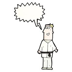 cartoon karate expert N11