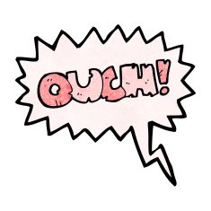 comic book ouch shout N2