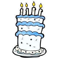 big cartoon birthday cake
