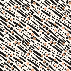 Pattern with diagonal brushstrokes and dots