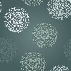 Seamless Ornate Abstract Pattern N42