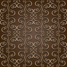 Seamless Ornate Abstract Pattern N44