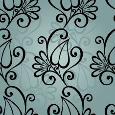 Seamless floral pattern with leaves N9