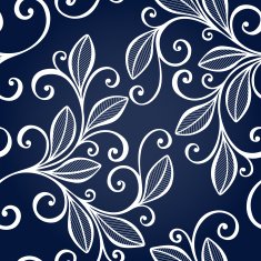 Seamless floral pattern with leaves N12