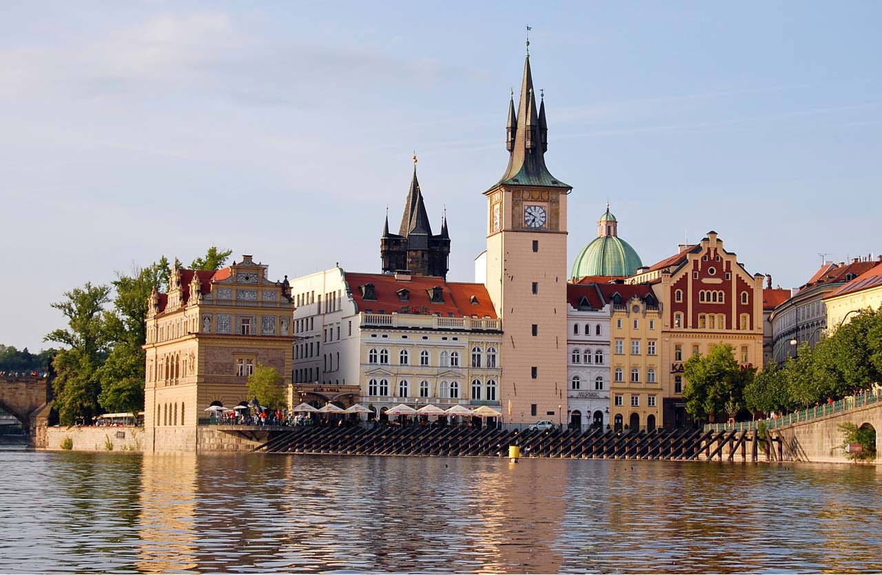 Landscape of cathedral in Prague free image download