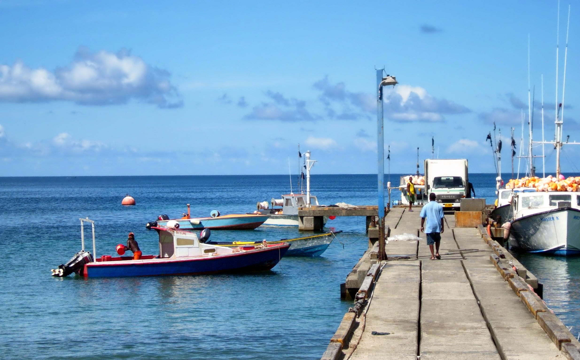 Landscape of fishermen pier in grenada free image download