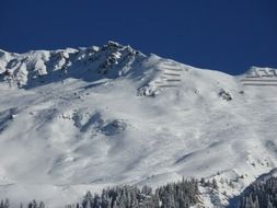 winter mountains in swiss alps