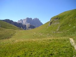 geisler ridge in the mountains of south tyrol