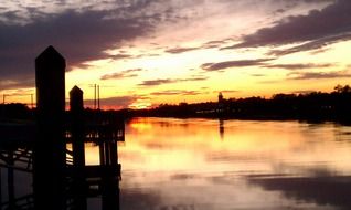 north myrtle beach at sunset