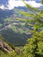 panorama of the bavarian forest in the mountains