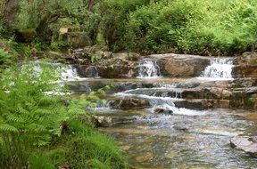rocky river in northern Spain