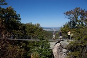 swinging mountain bridge in chattanooga