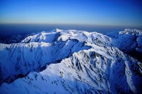 mountains in snow japan landscape nature