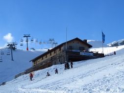 mountain hut high