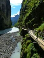 picturesque gorge in switzerland