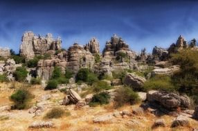 picturesque mountain landscape in andalusia