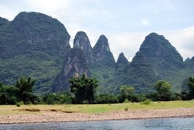 mountain river near lijiang