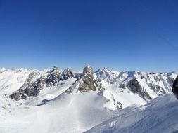Landscape of mountains in arlberg
