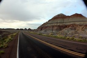 Road near the mountains in arizona